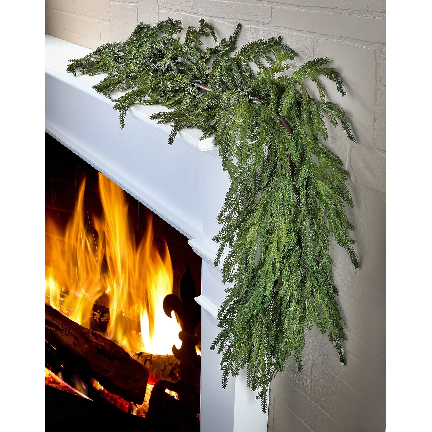 60 Natural Touch Norfolk Pine Garland