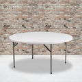 60 Inch Round Granite White Plastic Folding Table