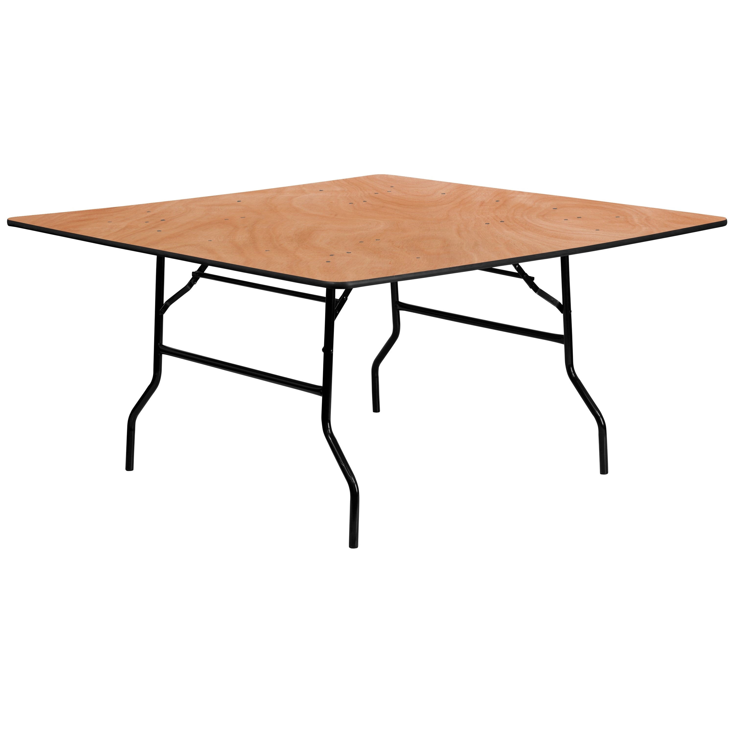 60 Inch Square Wood Folding Banquet Table 60 W X 60 D X 30.125 H
