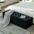 60.24 Wide Modern Upholstered Storage Bench With Double Lids