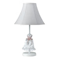Doll Skirt White Resin 60 Watt Lamp