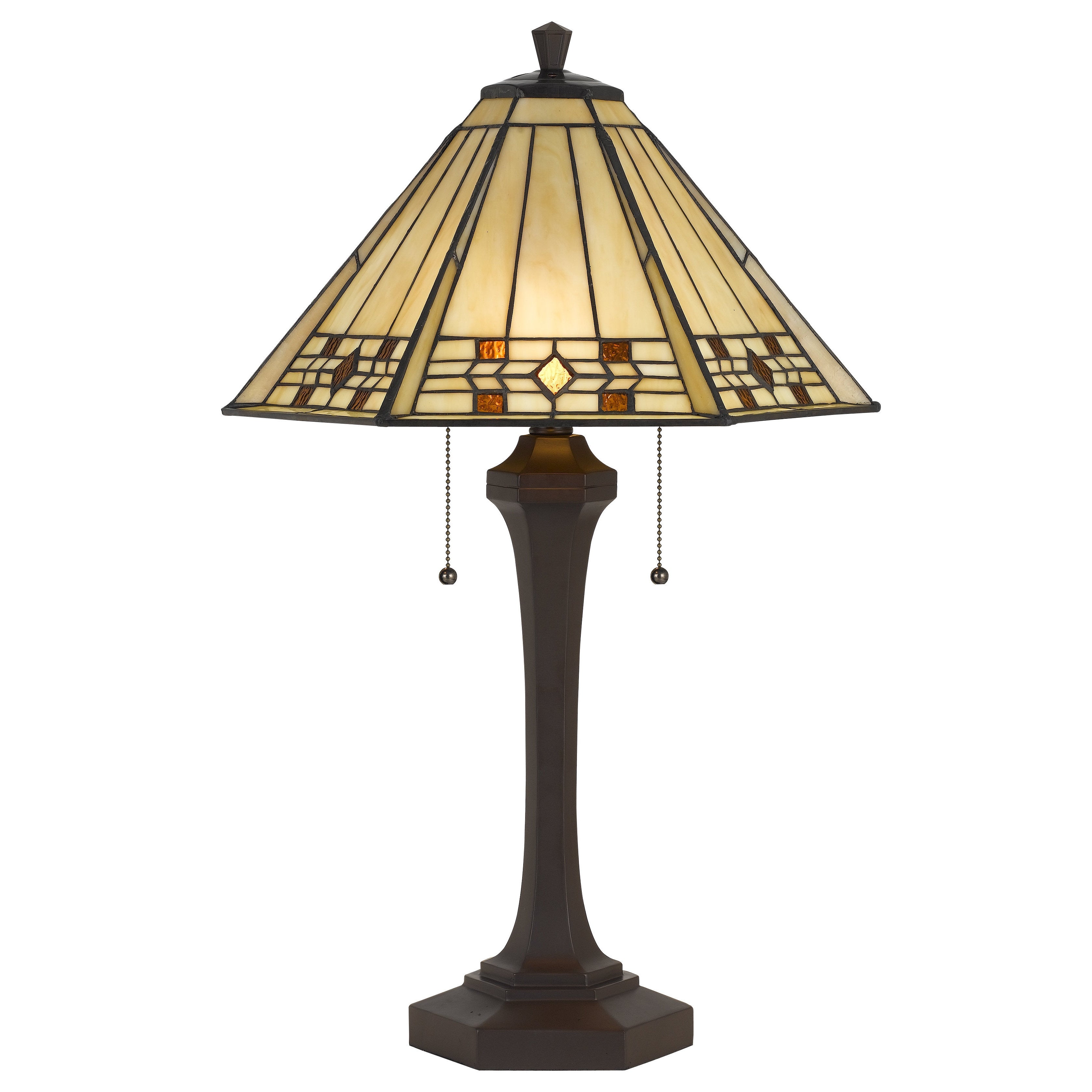 Tiffany Style 2 Light 60 Watt Table Lamp