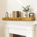 60 Fireplace Mantel Rustic Mantle Shelf With Invisible Brackets Handcrafted Wood Floating Fireplace Mantel Wall Mounted