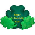 4 Inflatable Lighted St. Patricks Day Shamrock Yard Art Decoration
