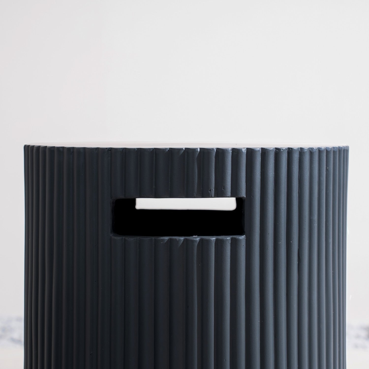 60 Outdoor 50000 Btu Oval Fire Pit Table And Propane Tank Cover With Vertical Stripe Design