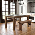 60 X 38 Rectangular Solid Pine Farm Dining Table Antique Rustic