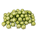 60Ct Kiwi Green Shatterproof Matte Christmas Ball Ornaments 2.5 60Mm