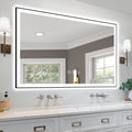 60X40 Inch Frameless Led Bathroom Mirror Smart Mirror White