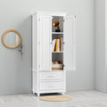 62.5 Tall Storage Cabinet With Two Drawers High Quality Mdf Adjustable Shelf Anti Tipping Device For Bathroom Office