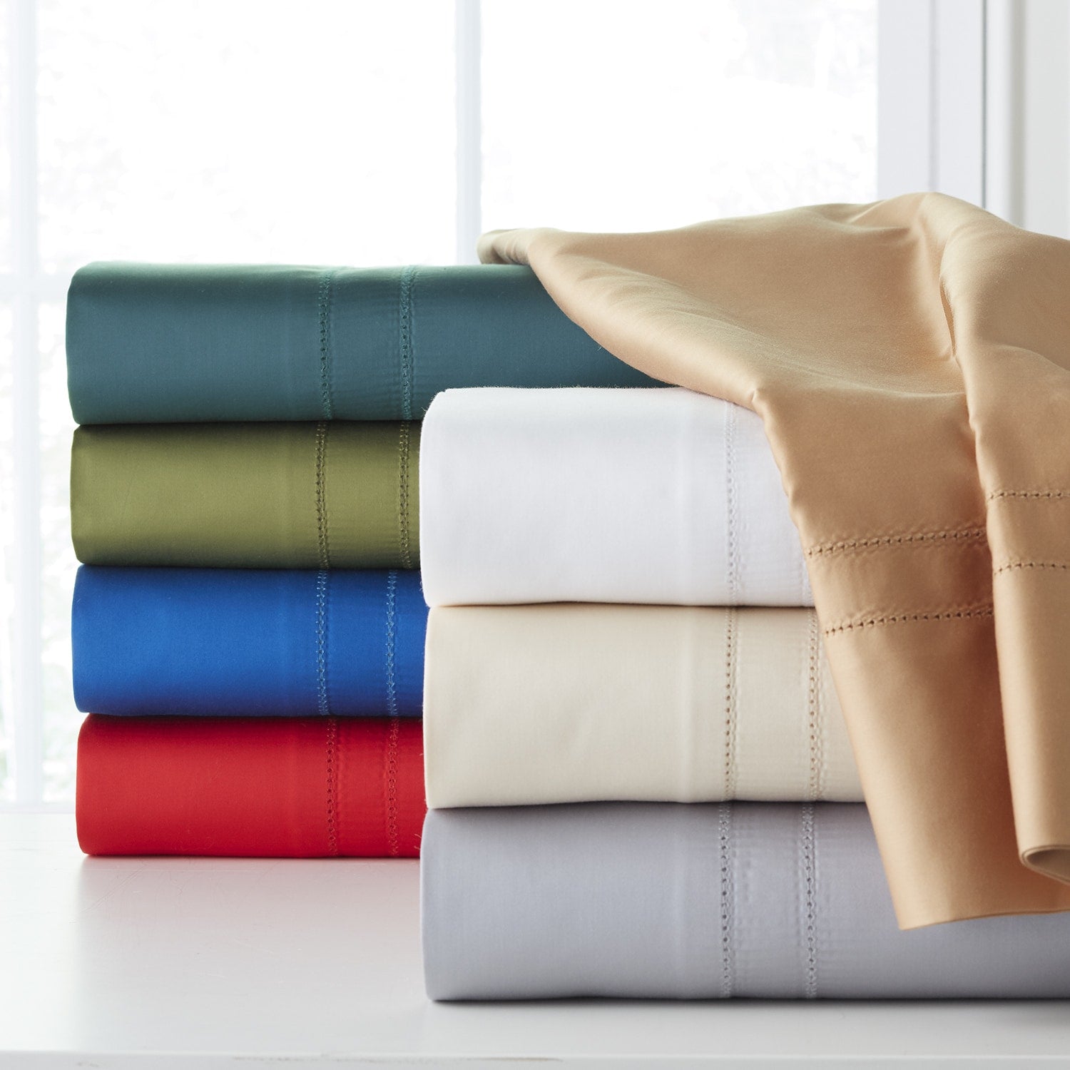 620 Thread Count 100 Percent Cotton Oversized Pillow Cases Pair