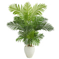 62 Hawaii Palm Artificial Tree In White Planter