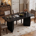 62 Modern Rectangle Dining Table With Thick Top Sturdy Base