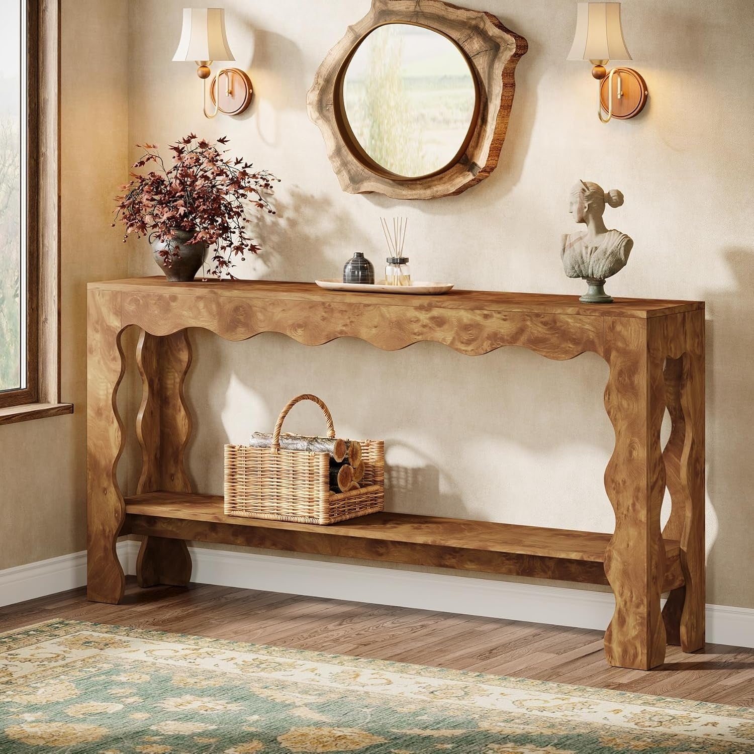 63 Inch Console Tables For Entryway Modern Accent Sofa Table With Storage Shelf 63 L X 11.81 W X 33.46 H