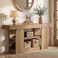 63 Inch Entryway Console Table With Storage 3 Tier Narrow Farmhouse Sofa Table Behind Couch 13.78 W X 63 L X 31.5 H