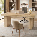 63 Inch Executive Desk Modern Wood Home Office Desk Large Study Desk Writing Table Workstation