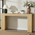 63 Inch Extra Long Farmhouse Entryway Console Table Narrow Sofa Table Behind Couch For Hallway Living Room Foyer
