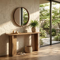 63 Inch Extra Long Sofa Table With Open Shelving Thickened 1.57 Tabletop