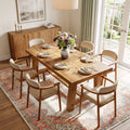 63 Inch Farmhouse Dining Table Kitchen Table For 4 6 People