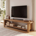 63 Inch Farmhouse Tv Stand Entertainment Center For 75 Inch Tv
