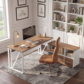 63 Inch L Shaped Computer Desk With 47 Mobile File Cabinet Large Executive Office Desk With Drawers Shelves