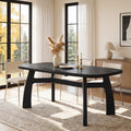 63 Inch Modern Dining Table For 6 8 Solid Wood Kitchen Table Large Dinner Table