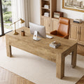 63 Inch Office Desk Modern Executive Desk With Large Tabletop