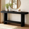 63 Inch Solid Wood Console Table With Shelf