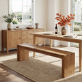 63 Inch Solid Wood Dining Bench Industrial Kitchen Bench
