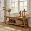 Wood Entryway Bench For Hallway
