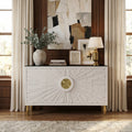 63 Inch Modern Glam Sideboard With Sintered Stone Top