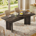 63 Inch Rectangular Dining Table With Heavy Duty Base