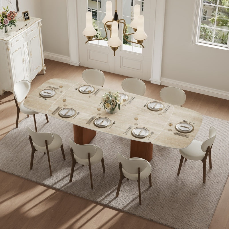 63 94.5 Extendable Dining Table 4 10 Seater Sintered Stone Kitchen Table