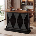 63 Bar Table With Storage Shelf And Sturdy Metal Footrest