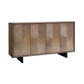 63 Brown 4 Door Media Credenza_Sideboard