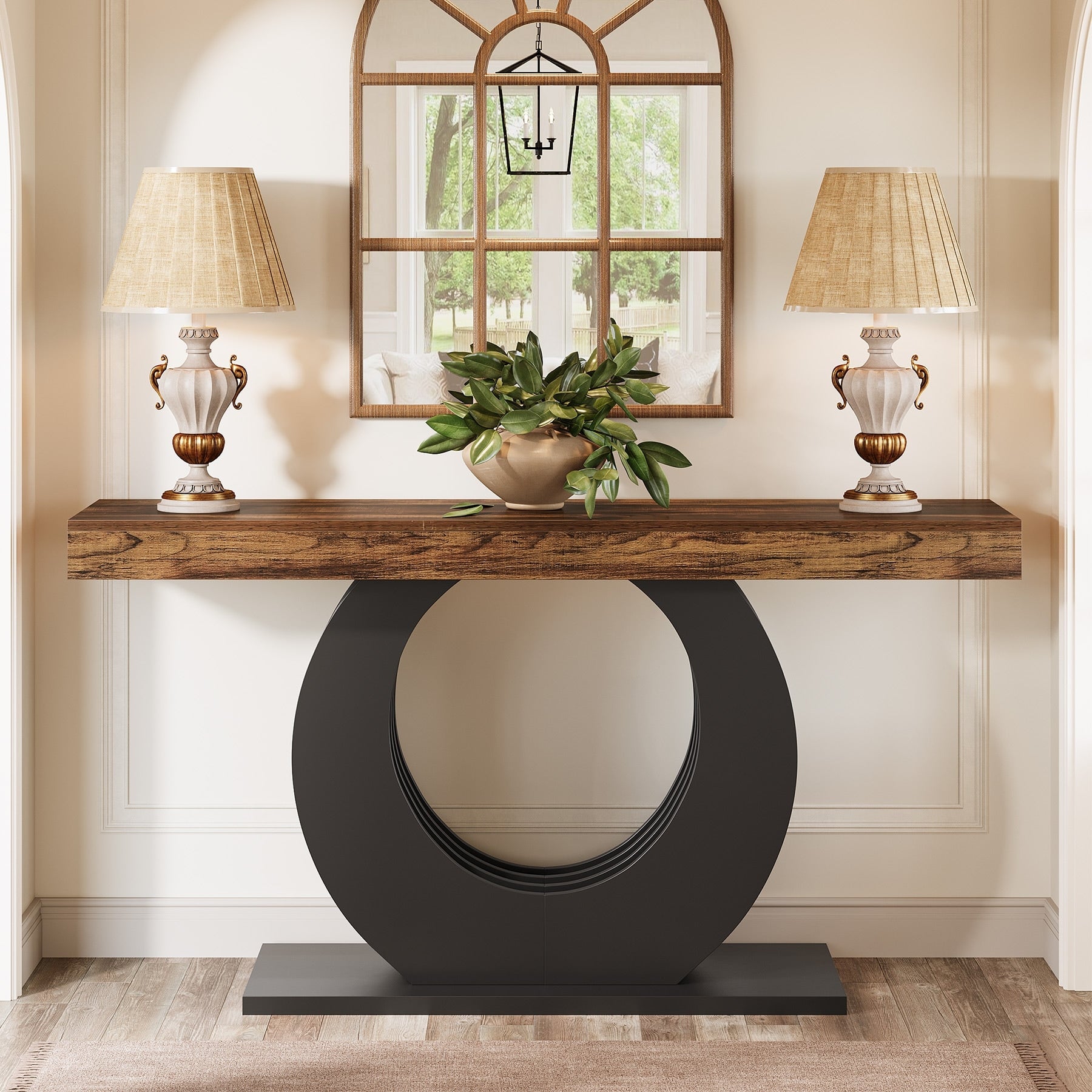 63 Console Table Long Sofa Entryway Accent Table Living Room Hallway Behind Sofa Table