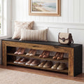 63 Entryway Bench With Shoe Storage Wooden 3 Tier Shoe Rack Bench
