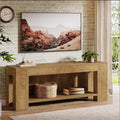 63 Extra Long Tv Stand With Storage Shelves Media Console Entertainment Center For 55 60 65 75 Inch Tvs Living Room Bedroom