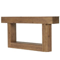 63 Farmhouse Solid Wood Console Table 2 Tier Long Entryway Table