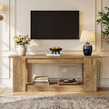 63 Farmhouse Tv Stand With Open Storage For Tv Up To 70 For Living Room 13.78 L 63 W 23.62 H
