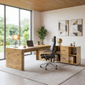 63 L Shaped Desk With Storage Large Executive Office Desk