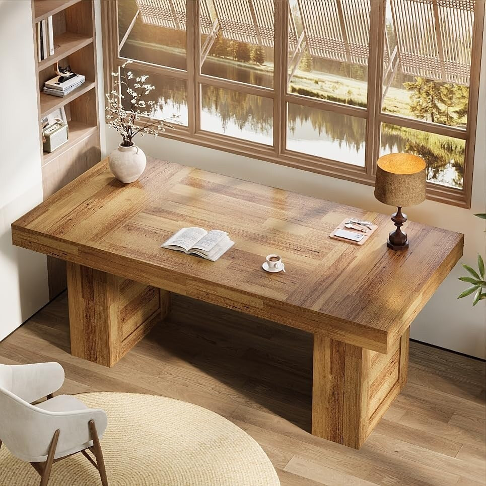 63 Large Executive Computer Desk Home Office Writing Table Conference Table Business Workstation For Working Meeting
