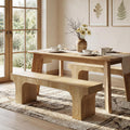 63 Long Wood Dining Entryway Hallway Bedroom Bench With Sturdy Frame