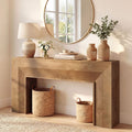 63 Long Wooden Console Table Narrow Sofa Tables Behind Couch 11.81 D X 62.99 W X 33.46 H