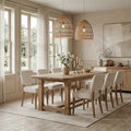 63 Rectangular Solid Wood Dining Kitchen Dinner Table For 4 6 People