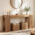 63 Solid Wood Console Sofa Table Farmhouse Long Entryway Table
