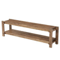63 Solid Wood Entryway Shoe Bench Farmhouse Bedroom Storage Bench
