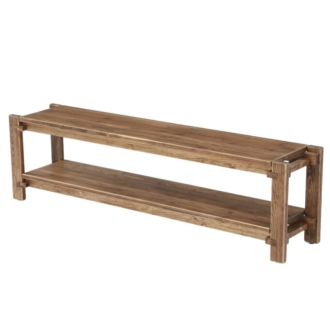 63 Solid Wood Entryway Shoe Bench Farmhouse Bedroom Storage Bench