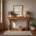 63 Solid Wood Entryway Table Mid Century Modern Console Table