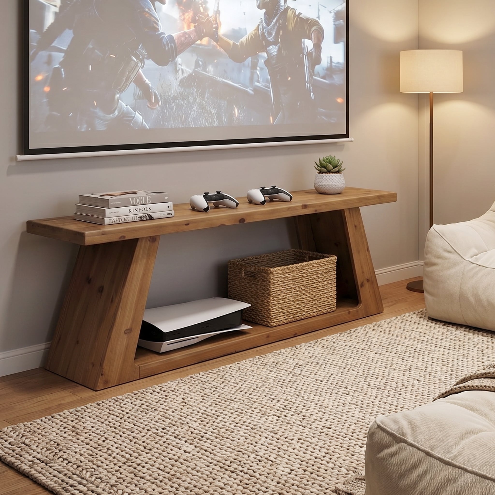 63 Solid Wood Tv Stand For Tvs Up To 65 Farmhouse Media Console Table For Living Room N A