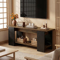 63 Tv Stand For 55 60 65 Tvs Farmhouse Media Console With Shelves